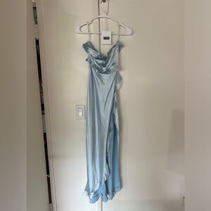 Blue bridesmaid dress